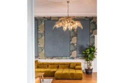 Leclercq & Bouwman Kroonluchters|Hanglampen^Hanglamp LB023-12+1 ambachtelijk zilver Bellagio |