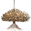 Leclercq & Bouwman Hanglampen^Hanglamp LB039/12+1 ambachtelijk zilver Aix |