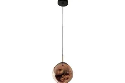 Toms Luxury Lights Hanglampen^Hanglamp 1-lichts Copper Boaz