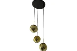 Online Toms Luxury Lights Hanglamp 3-lichts rond Gold Boaz