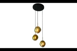 Online Toms Luxury Lights Hanglamp 3-lichts rond Gold Boaz