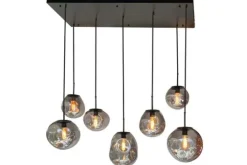 Toms Luxury Lights Hanglampen^Hanglamp 7-lichts Smoked Boaz