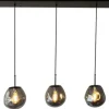 Toms Luxury Lights Hanglampen^Hanglamp 3-lichts Smoked Boaz