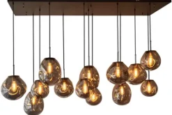 Toms Luxury Lights Hanglampen^Hanglamp 13-lichts Smoked Boaz