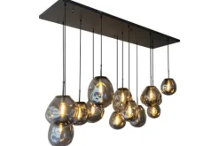 Toms Luxury Lights Hanglampen^Hanglamp 13-lichts Smoked Boaz