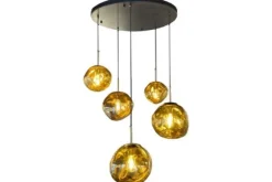 Toms Luxury Lights Hanglampen^Hanglamp 5-lichts Stonily