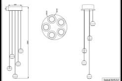 Hot Trio Lighting Hanglamp  Orbit