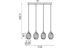 Searchlight Hanglampen^Hanglamp Radiance