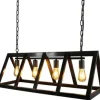 Label51 Hanglampen^Hanglamp Roof - zwart MT-2189 Roof