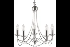 Searchlight Kroonluchters|Hanglampen^Hanglamp 6345-5SS Maypole