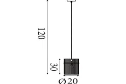 Searchlight Hanglampen^Hanglamp  Swizzle