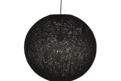 Label51 Hanglampen^Hanglamp 55x55 - zwart QP-4041 Twist