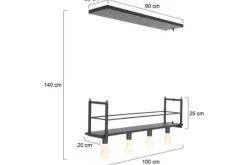 New Steinhauer Hanglamp 2983ZW Buckley Mexlite