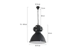 Steinhauer Hanglampen^Hanglamp 7779ZW Fender Mexlite