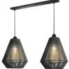 Label51 Hanglampen^Hanglamp zwart MT-2317 Ibiza Diamond