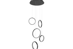 Highlight Hanglampen^Hanglamp Zwart Olympia