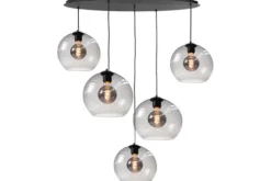 New Highlight Hanglamp Zwart Rookglas Fantasy