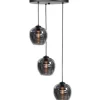 New Highlight Hanglamp Zwart Rookglas Fantasy
