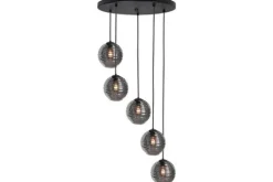 Clearance Highlight Hanglamp Zwart Rookglas Fantasy