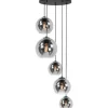 Discount Highlight Hanglamp Zwart Rookglas Fantasy