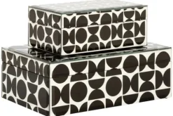 Discount Richmond Interiors Juwelenbox Zwart Groot 212162 Vivian