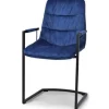 Olijk Eetkamerstoelen^Keukenstoel velvet blue Knus