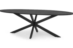 Livingfurn Eettafels^Keukentafel - zwart Oslo