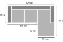 Clearance Be Inspired Quick Loungebank stof Tokio 170 Amarillo