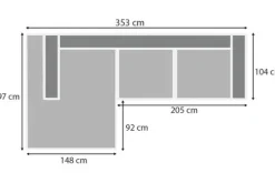 New Be Inspired Quick Loungebank stof Tokio 170 Kansas