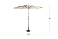 Hartman tuinmeubelen Tuinartikelen^Parasol Natural 14.098.034 Sunline