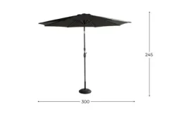 Hartman tuinmeubelen Parasol Royal Grey 14.098.178 Sunline