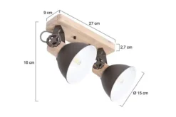 Steinhauer Plafondlamp^Plafondlamp 7969A Gearwood Mexlite
