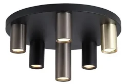 Sale Searchlight Plafondlamp 50570-6BK Tubes