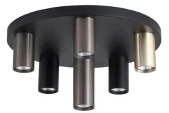 Sale Searchlight Plafondlamp 50570-6BK Tubes