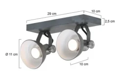 Steinhauer Plafondlamp^Plafondlamp Brooklyn 1534GR Brooklyn
