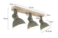 Outlet Steinhauer Plafondlamp 2133G Gearwood Mexlite