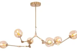 New Toms Luxury Lights Plafondlamp 6-lichts Messing Cas