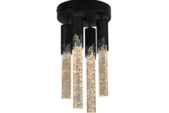 Toms Luxury Lights Plafondlamp^Plafondlamp 4-lichts Zwart Maud