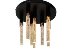 Discount Toms Luxury Lights Plafondlamp 8-lichts Zwart Maud