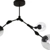 Toms Luxury Lights Plafondlamp^Plafondlamp 3-lichts Zwart Cas