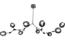 Toms Luxury Lights Plafondlamp^Plafondlamp nikkel 9-lichts Cas
