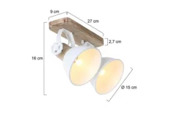 Steinhauer Plafondlamp^Plafondlamp 7969W Gearwood Mexlite