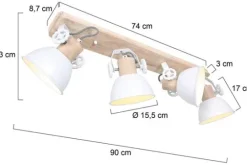 Steinhauer Plafondlamp^Plafondlamp 2729W Gearwood Mexlite