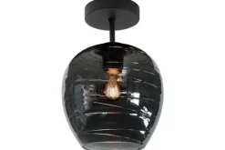 Sale Highlight Plafondlamp Zwart Rookglas Fantasy