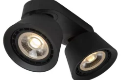 Clearance Lucide Plafondspot Zwart Trigono