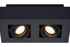 Outlet Lucide Plafondspot Zwart Xirax