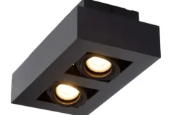 Outlet Lucide Plafondspot Zwart Xirax