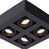 Clearance Lucide Plafondspot Zwart Xirax