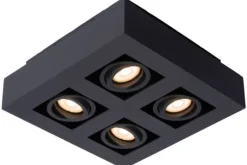 Clearance Lucide Plafondspot Zwart Xirax