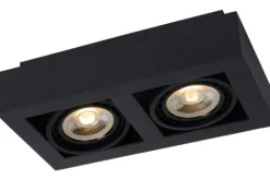 Outlet Lucide Plafondspot Zwart Zefix
